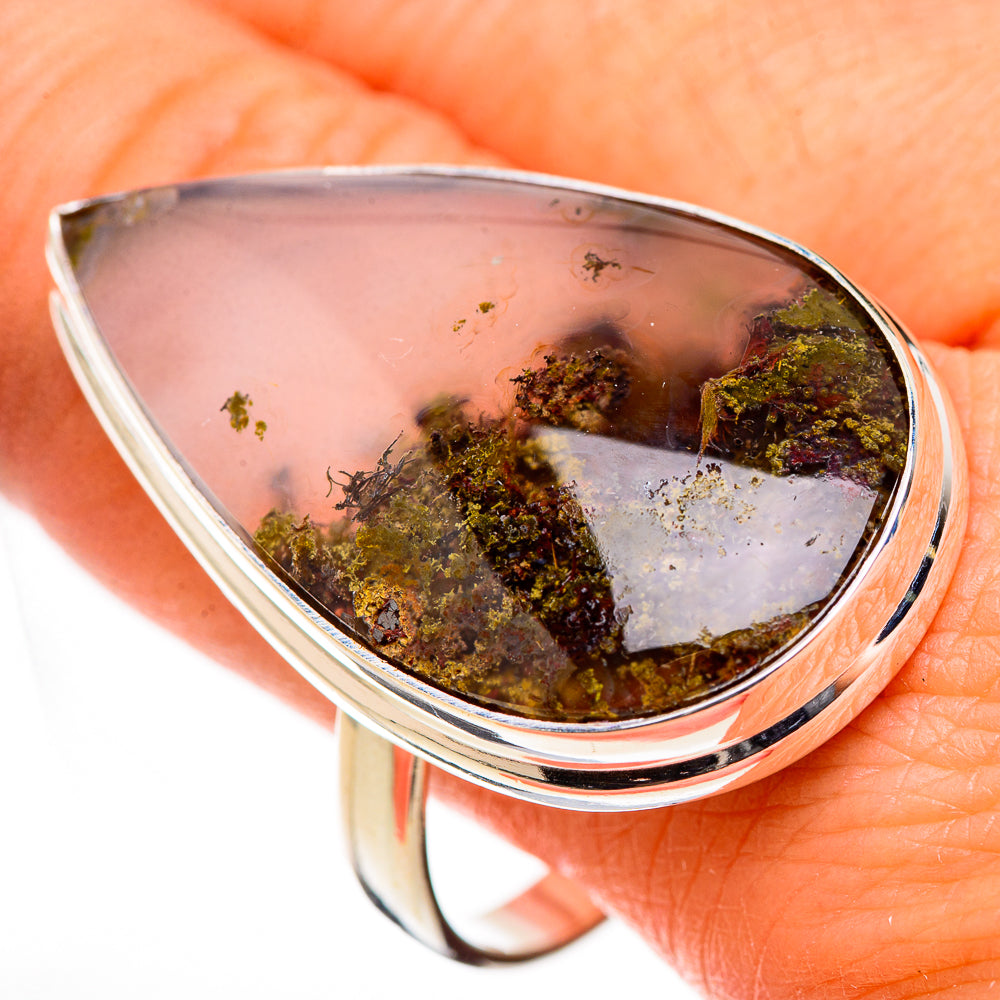 Indonesian Plume Agate Rings handcrafted by Anasilvercos - RING126678