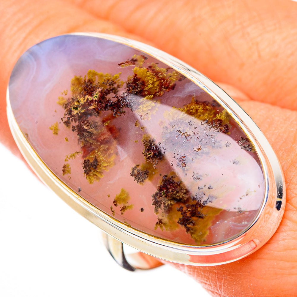 Indonesian Plume Agate Rings handcrafted by Anasilvercos - RING126679