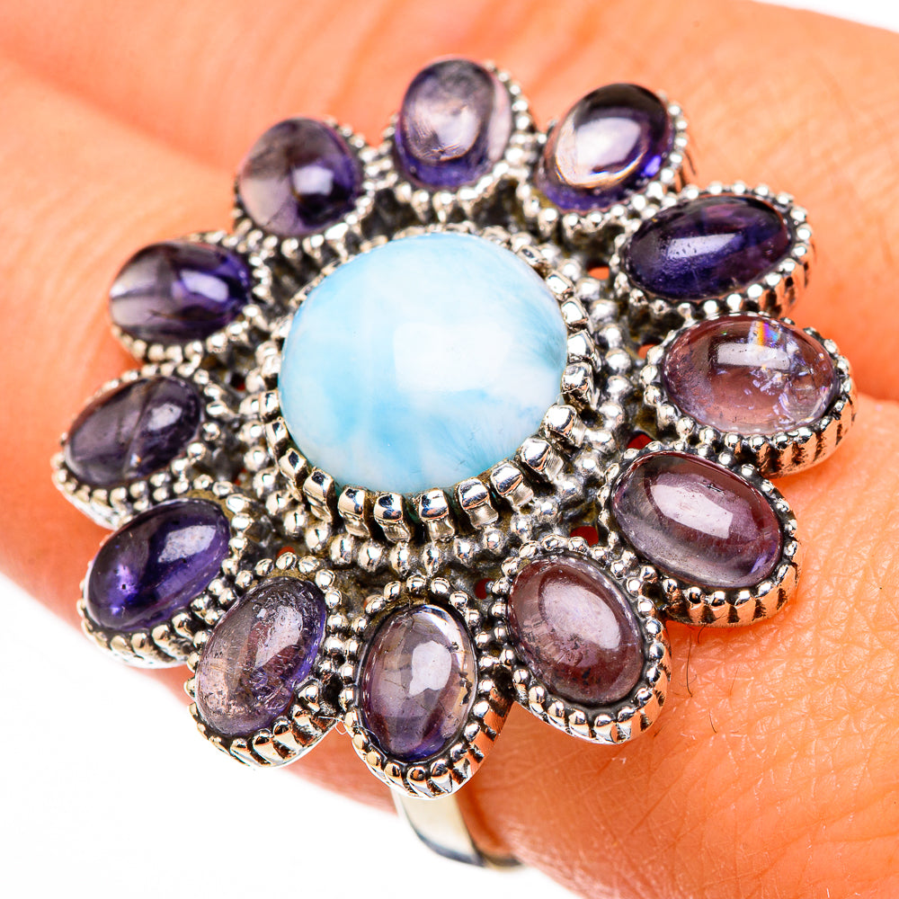 Larimar Rings handcrafted by Anasilvercos - RING126680