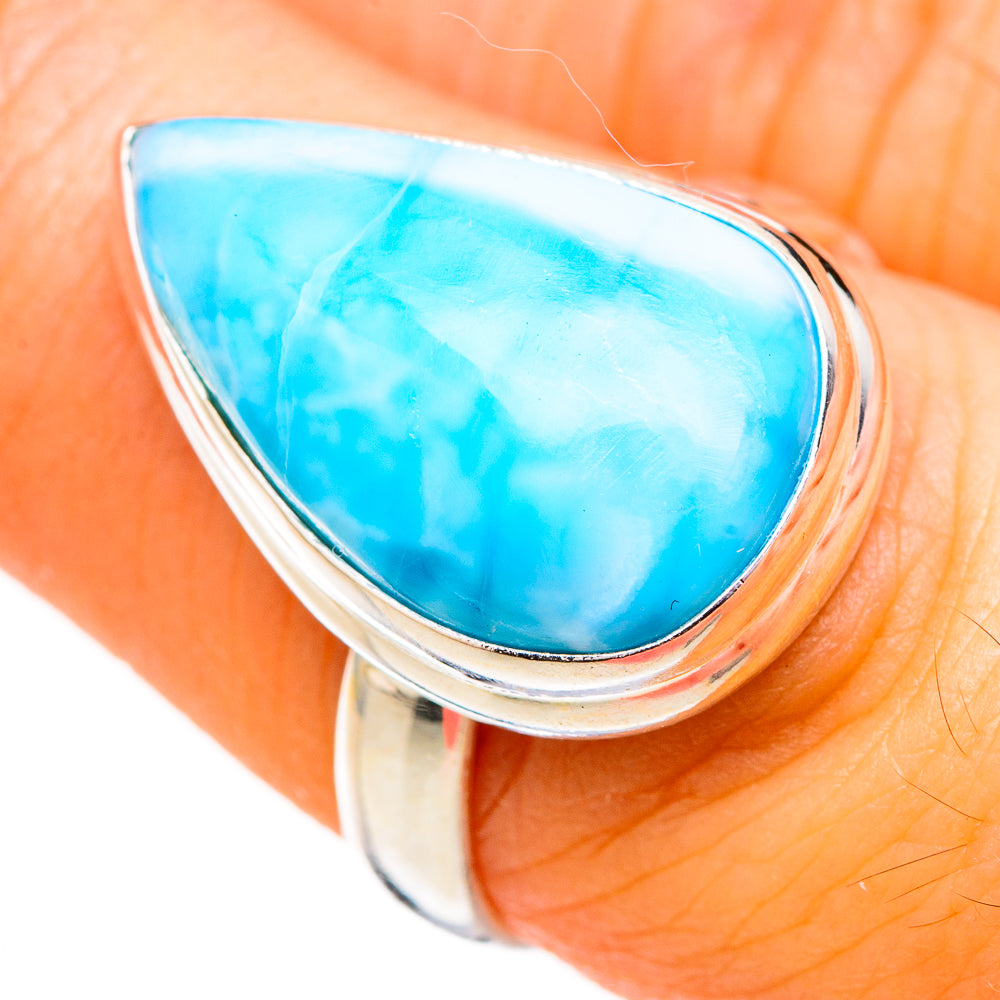 Larimar Rings handcrafted by Anasilvercos - RING126689