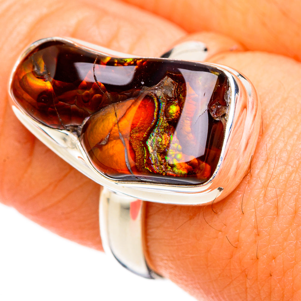 Mexican Fire Agate Rings handcrafted by Anasilvercos - RING126693