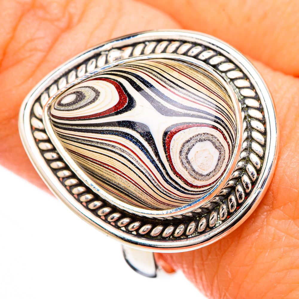 Fordite Rings handcrafted by Anasilvercos - RING126700