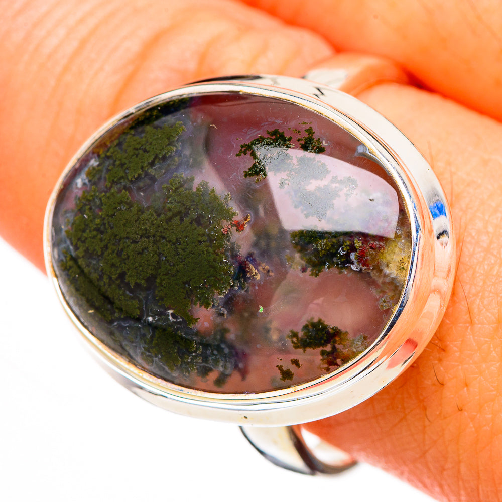 Indonesian Plume Agate Rings handcrafted by Anasilvercos - RING126711