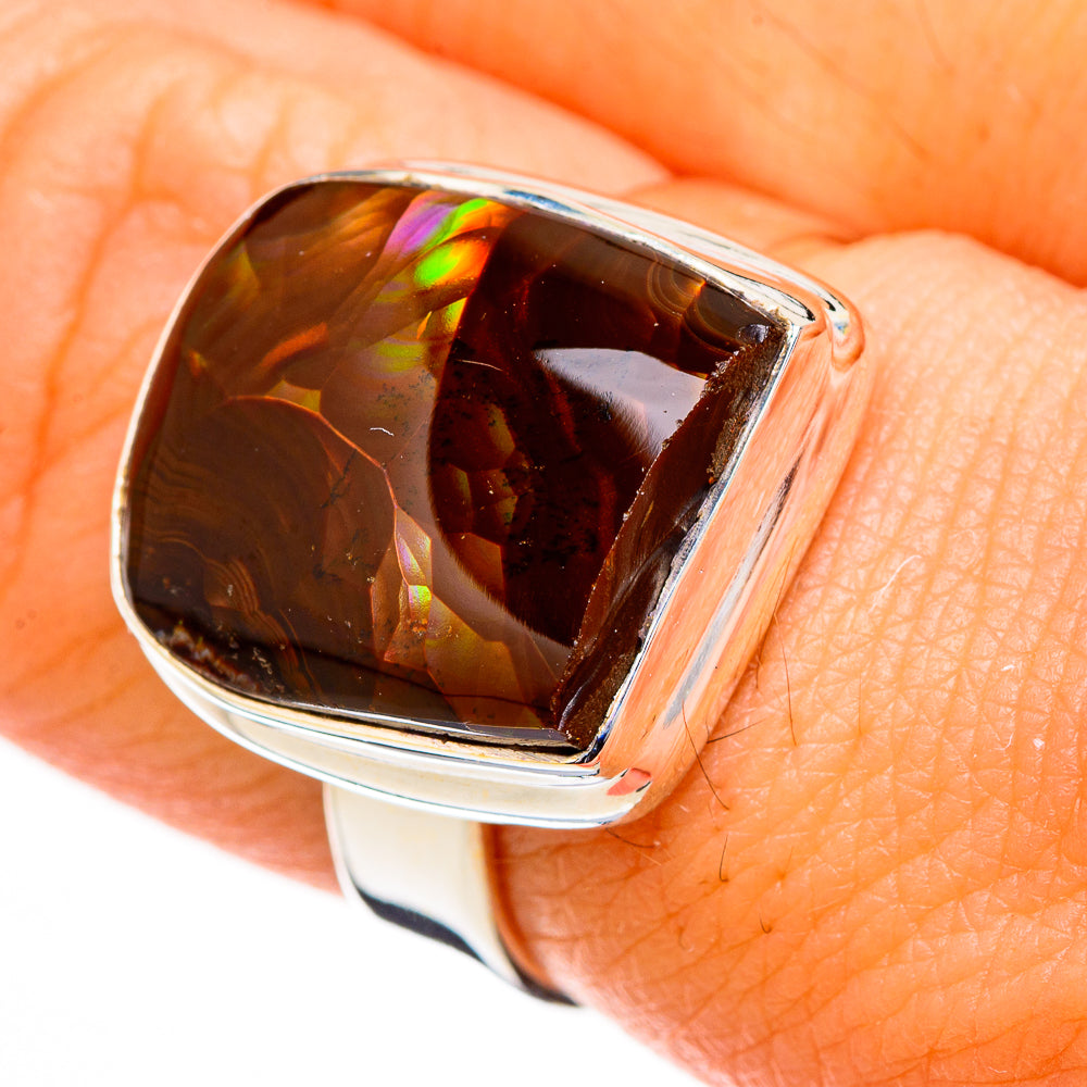 Mexican Fire Agate Rings handcrafted by Anasilvercos - RING126714