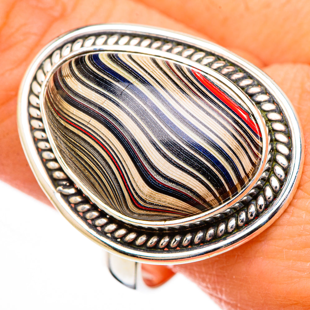 Fordite Rings handcrafted by Anasilvercos - RING126720