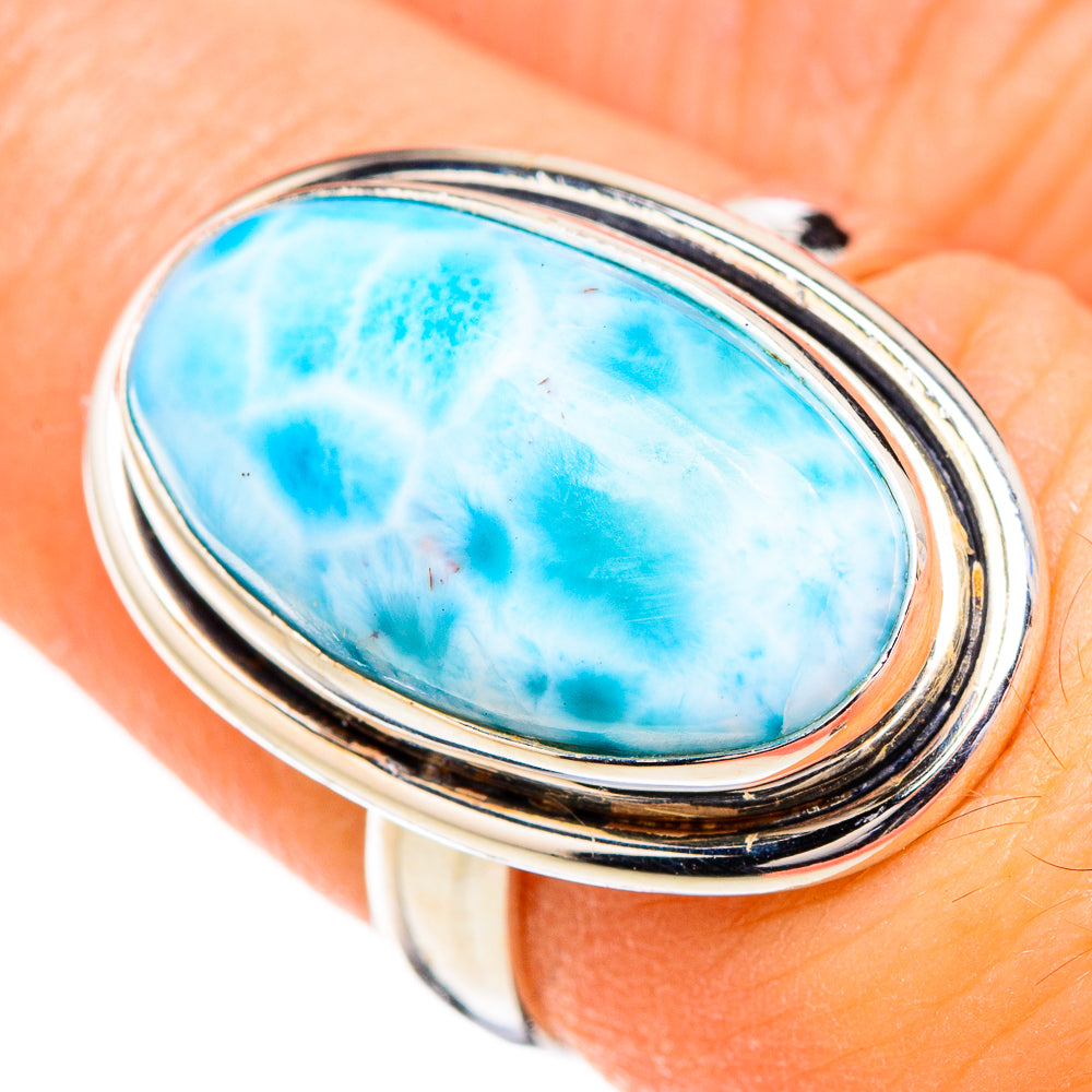 Larimar Rings handcrafted by Anasilvercos - RING126727