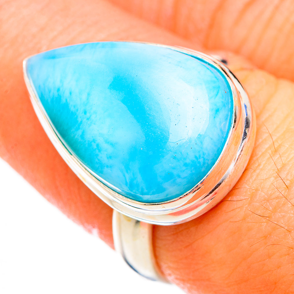 Larimar Rings handcrafted by Anasilvercos - RING126793