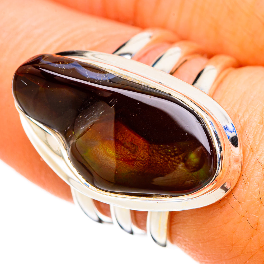 Mexican Fire Agate Rings handcrafted by Anasilvercos - RING126798
