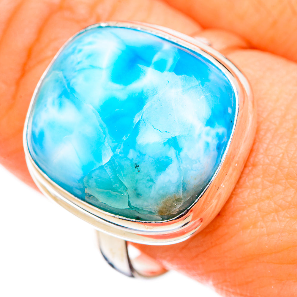 Larimar Rings handcrafted by Anasilvercos - RING126806