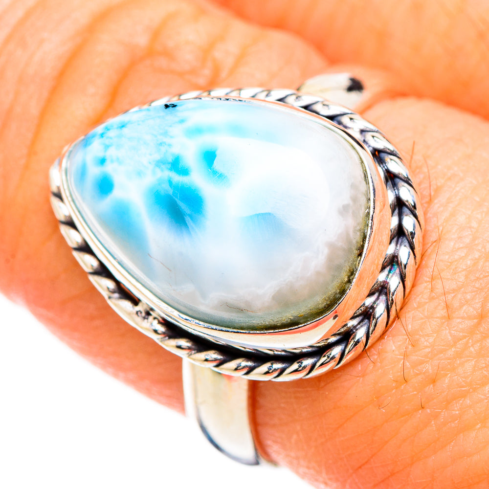 Larimar Rings handcrafted by Anasilvercos - RING126807