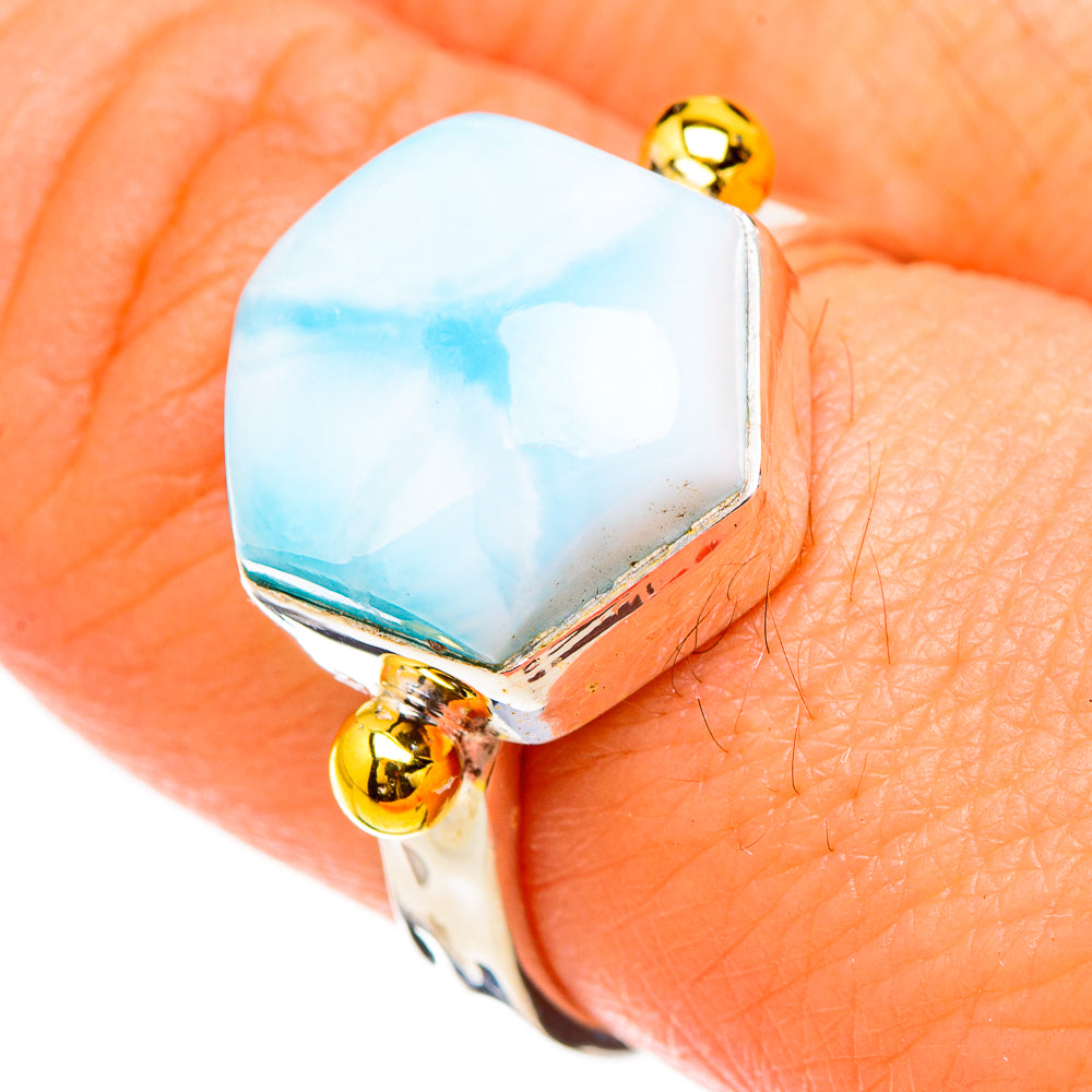 Larimar Rings handcrafted by Anasilvercos - RING126808
