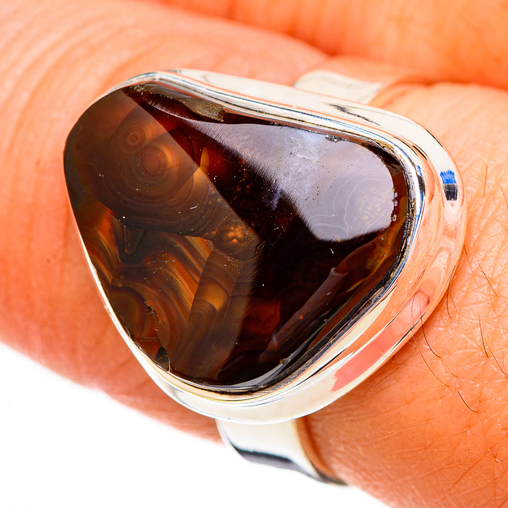 Mexican Fire Agate Rings handcrafted by Anasilvercos - RING126810