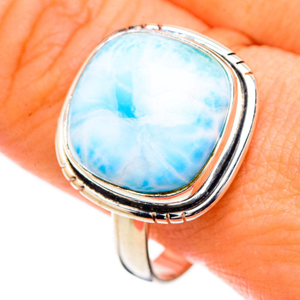 Larimar Rings handcrafted by Anasilvercos - RING126825