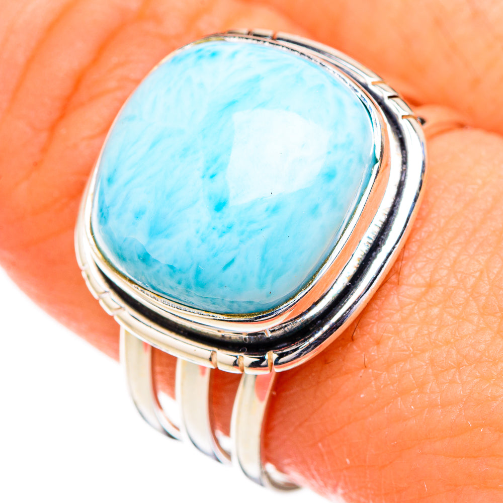 Larimar Rings handcrafted by Anasilvercos - RING126836