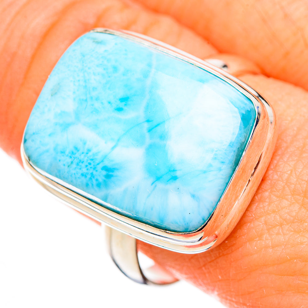 Larimar Rings handcrafted by Anasilvercos - RING126838