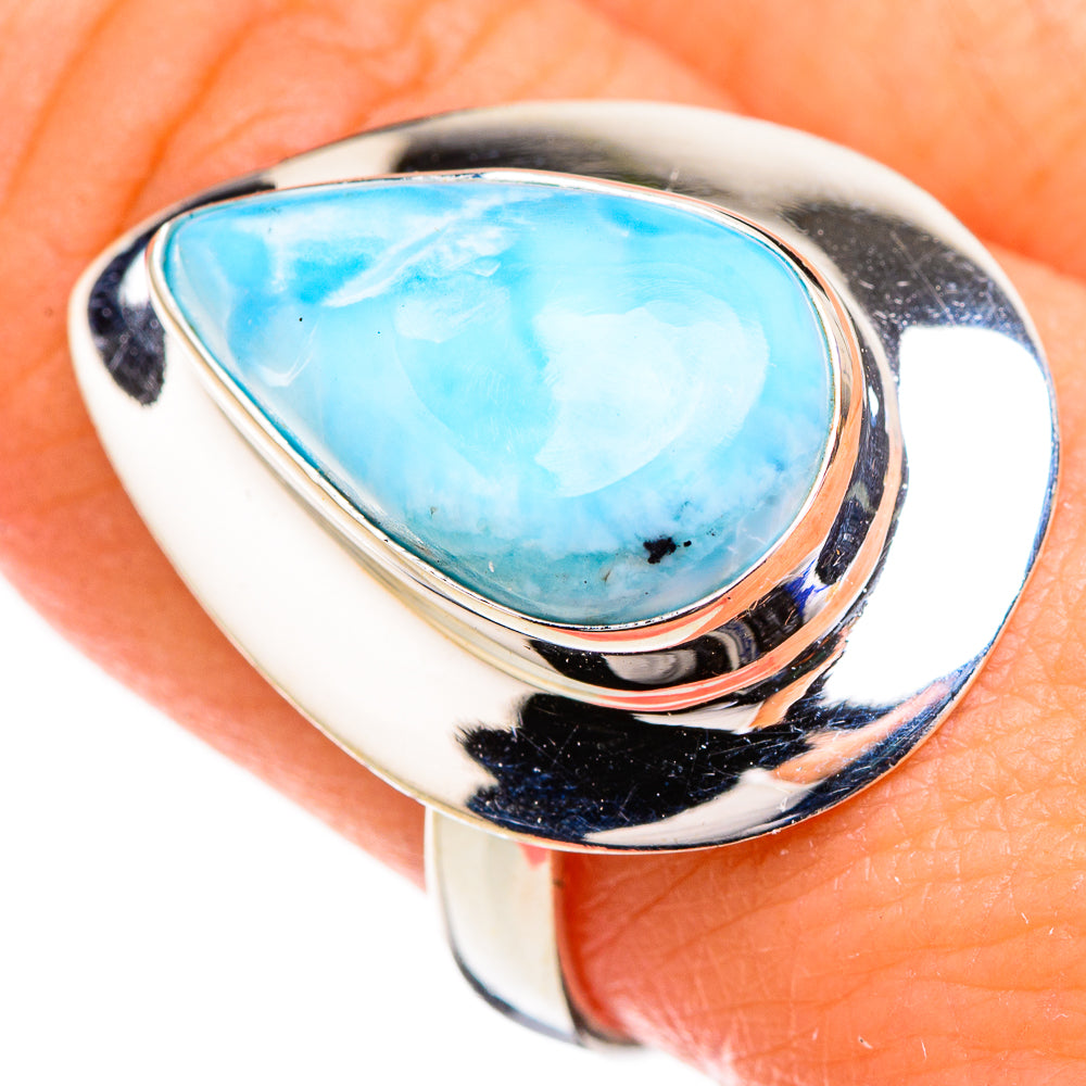 Larimar Rings handcrafted by Anasilvercos - RING126858