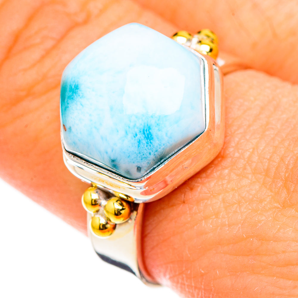 Larimar Rings handcrafted by Anasilvercos - RING126870