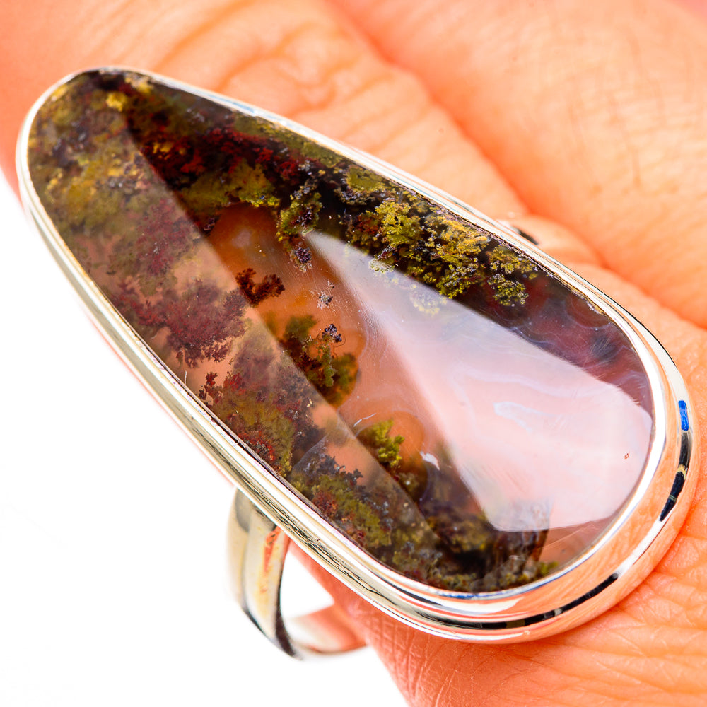 Indonesian Plume Agate Rings handcrafted by Anasilvercos - RING126917
