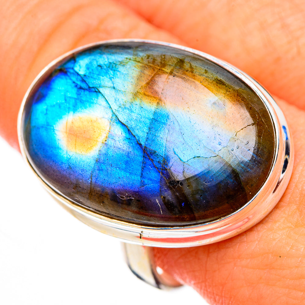 Labradorite Rings handcrafted by Anasilvercos - RING126955