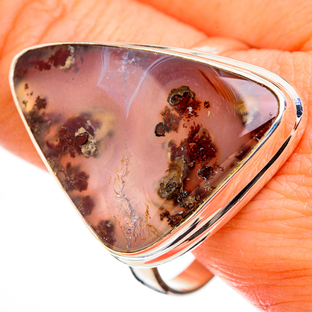 Indonesian Plume Agate Rings handcrafted by Anasilvercos - RING126981