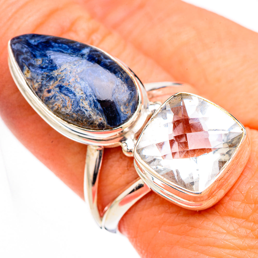 Pietersite, White Quartz Rings handcrafted by Anasilvercos - RING126987