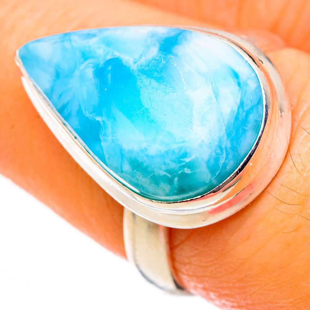 Larimar Rings handcrafted by Anasilvercos - RING126997