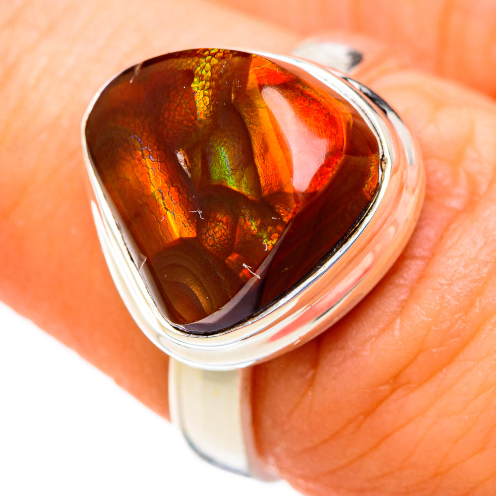 Mexican Fire Agate Rings handcrafted by Anasilvercos - RING126999