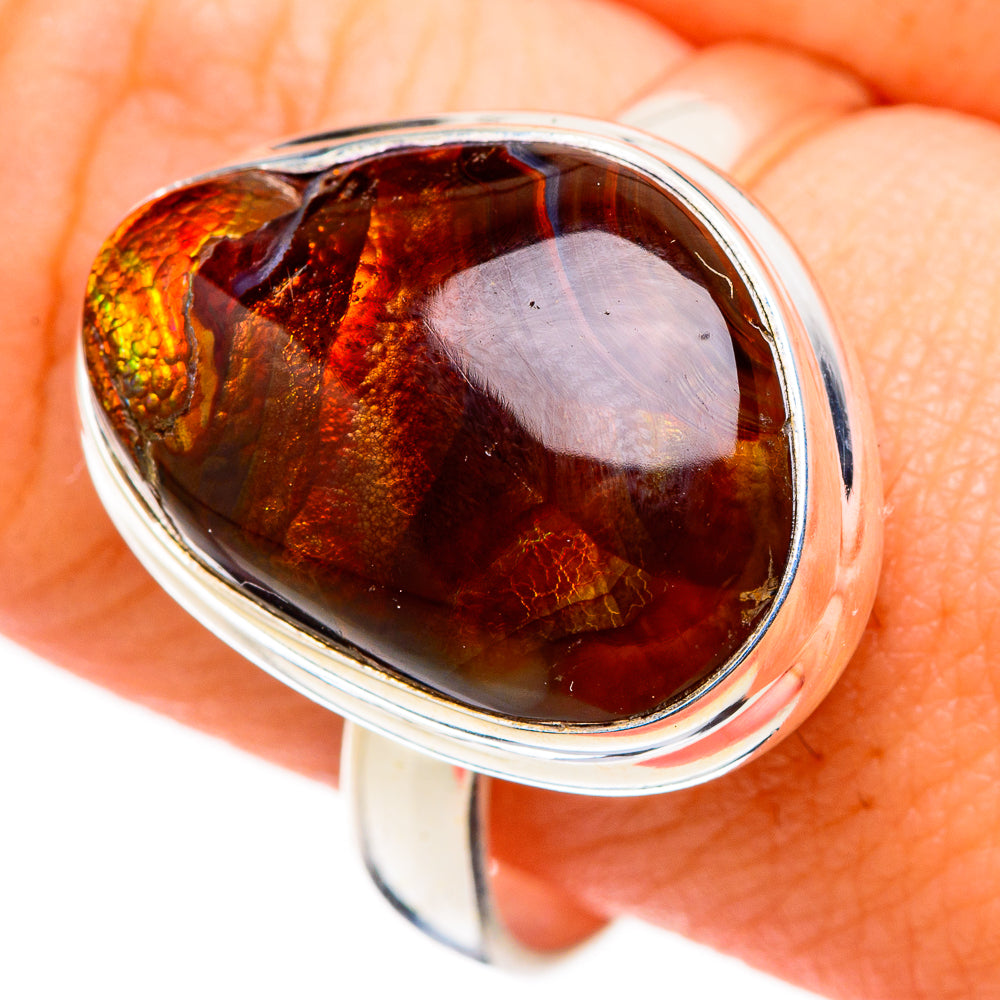 Mexican Fire Agate Rings handcrafted by Anasilvercos - RING127000