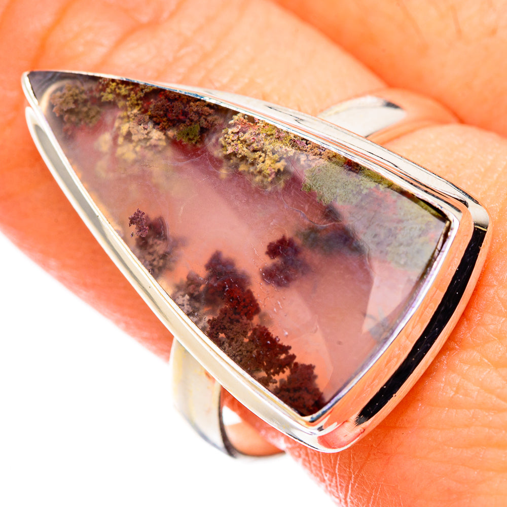 Indonesian Plume Agate Rings handcrafted by Anasilvercos - RING127042