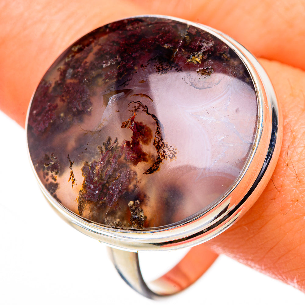 Indonesian Plume Agate Rings handcrafted by Anasilvercos - RING127073