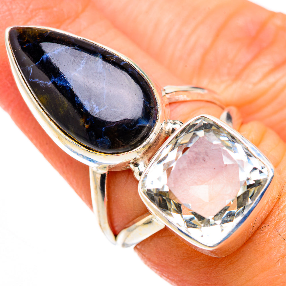 Pietersite, White Quartz Rings handcrafted by Anasilvercos - RING127077