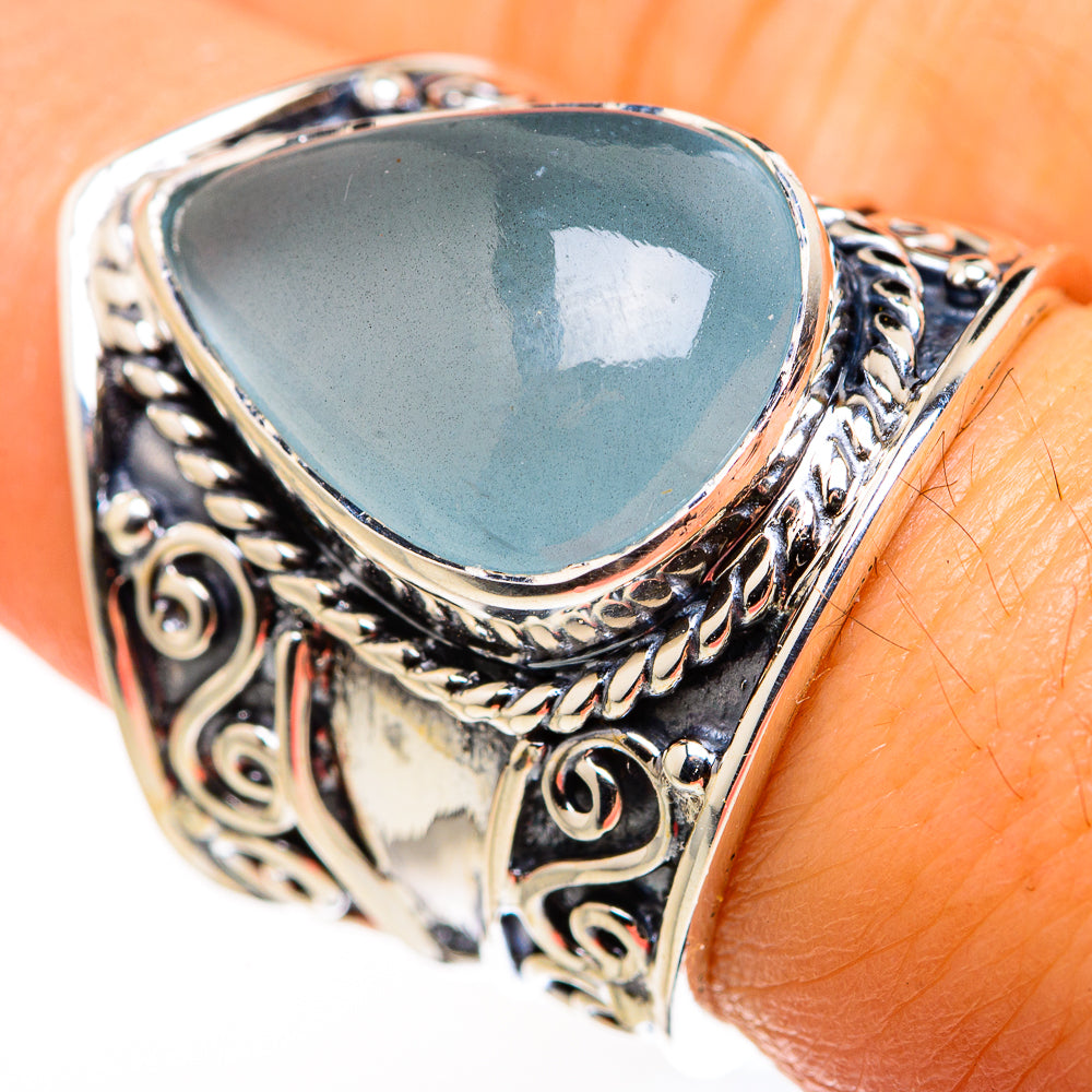 Aquamarine Rings handcrafted by Anasilvercos - RING127142