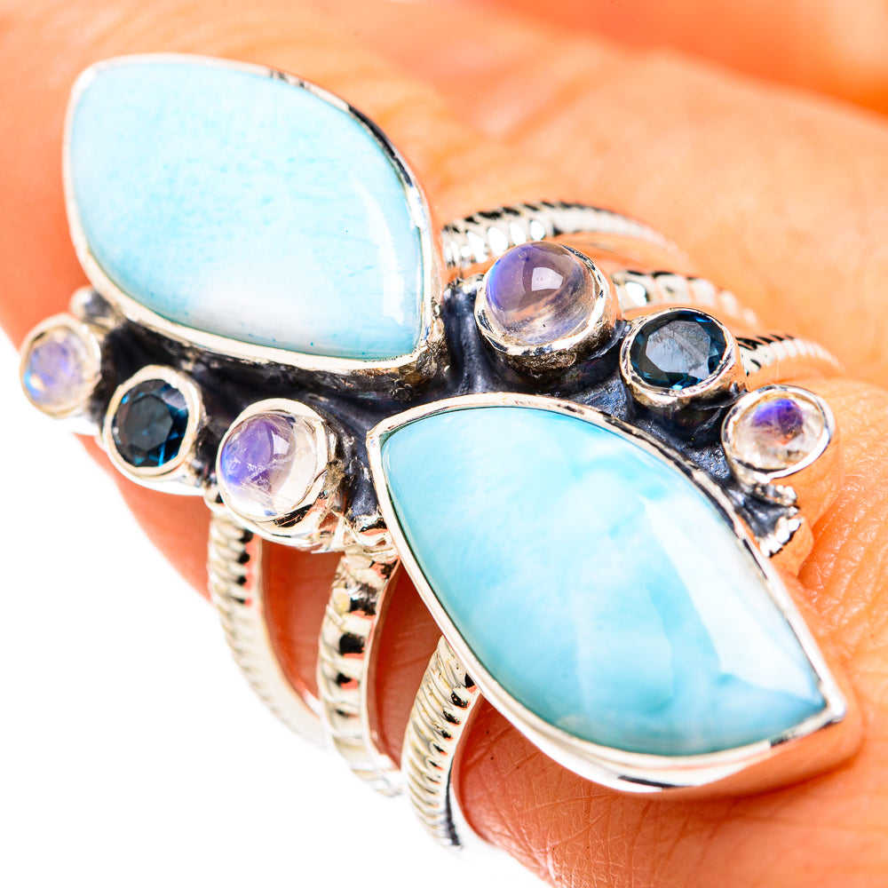 Larimar Rings handcrafted by Anasilvercos - RING127167