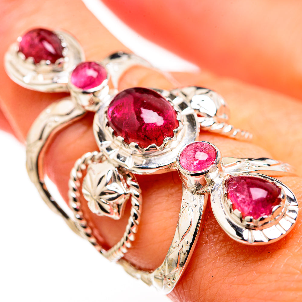 Pink Tourmaline Rings handcrafted by Anasilvercos - RING127171