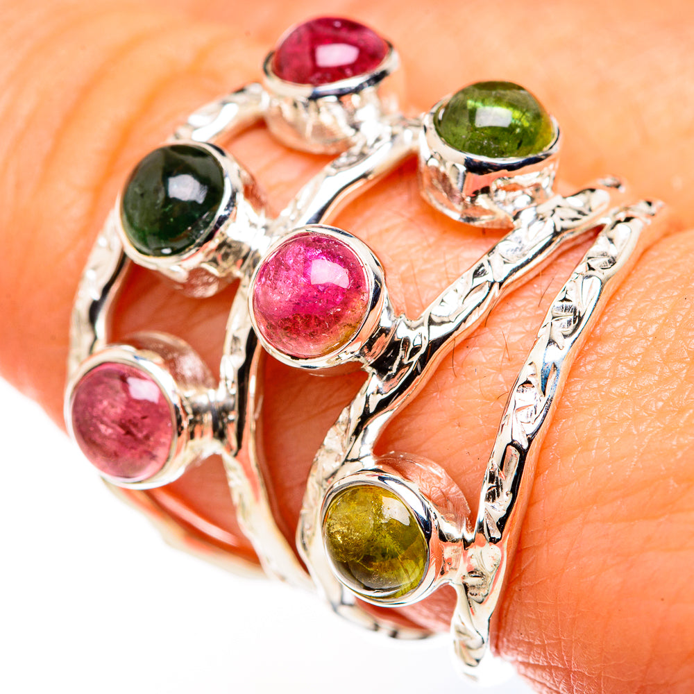 Pink Tourmaline Rings handcrafted by Anasilvercos - RING127180