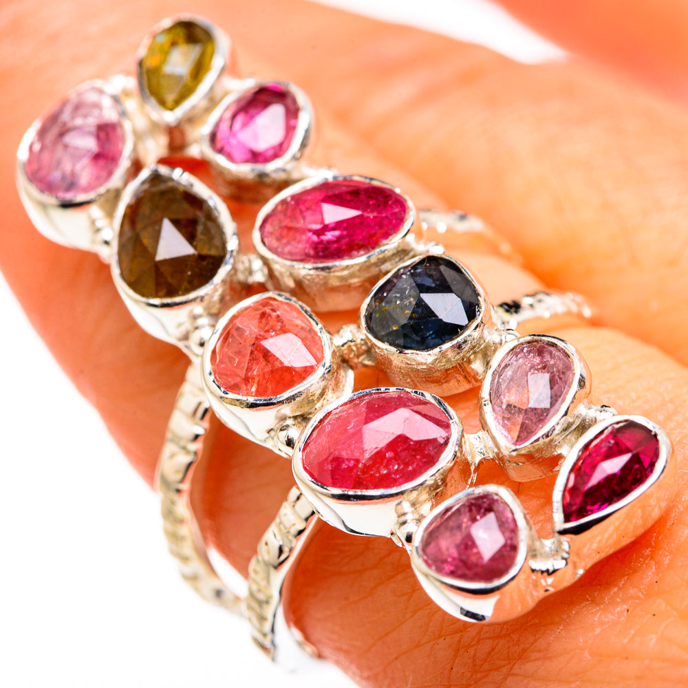 Pink Tourmaline Rings handcrafted by Anasilvercos - RING127181