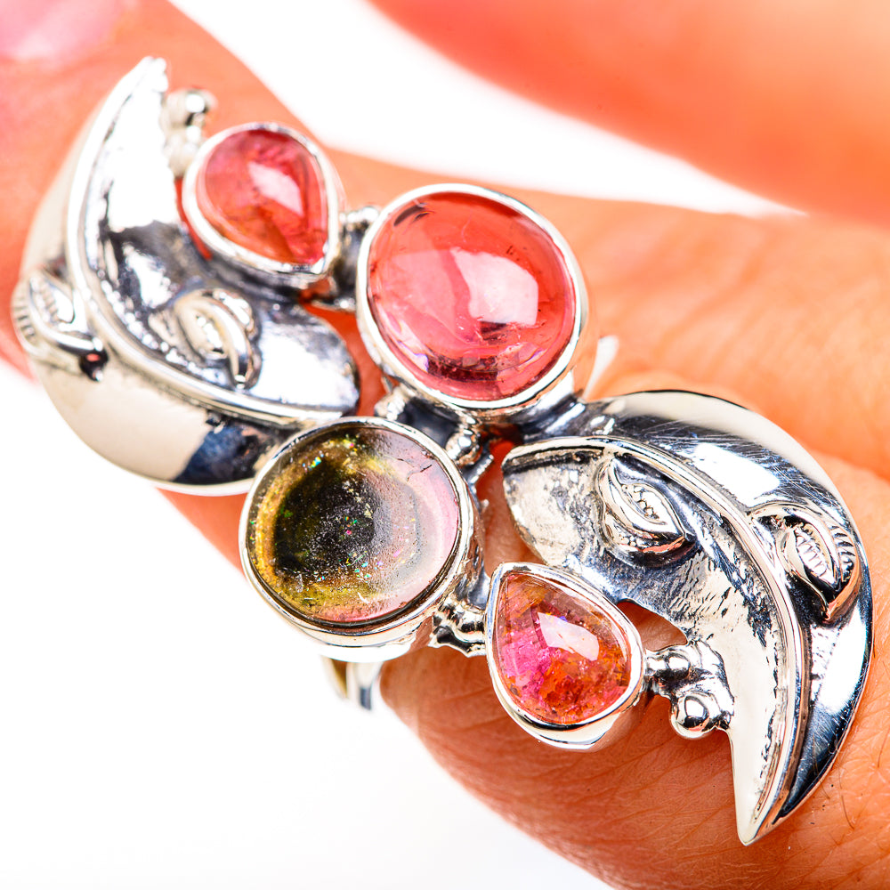 Pink Tourmaline Rings handcrafted by Anasilvercos - RING127183