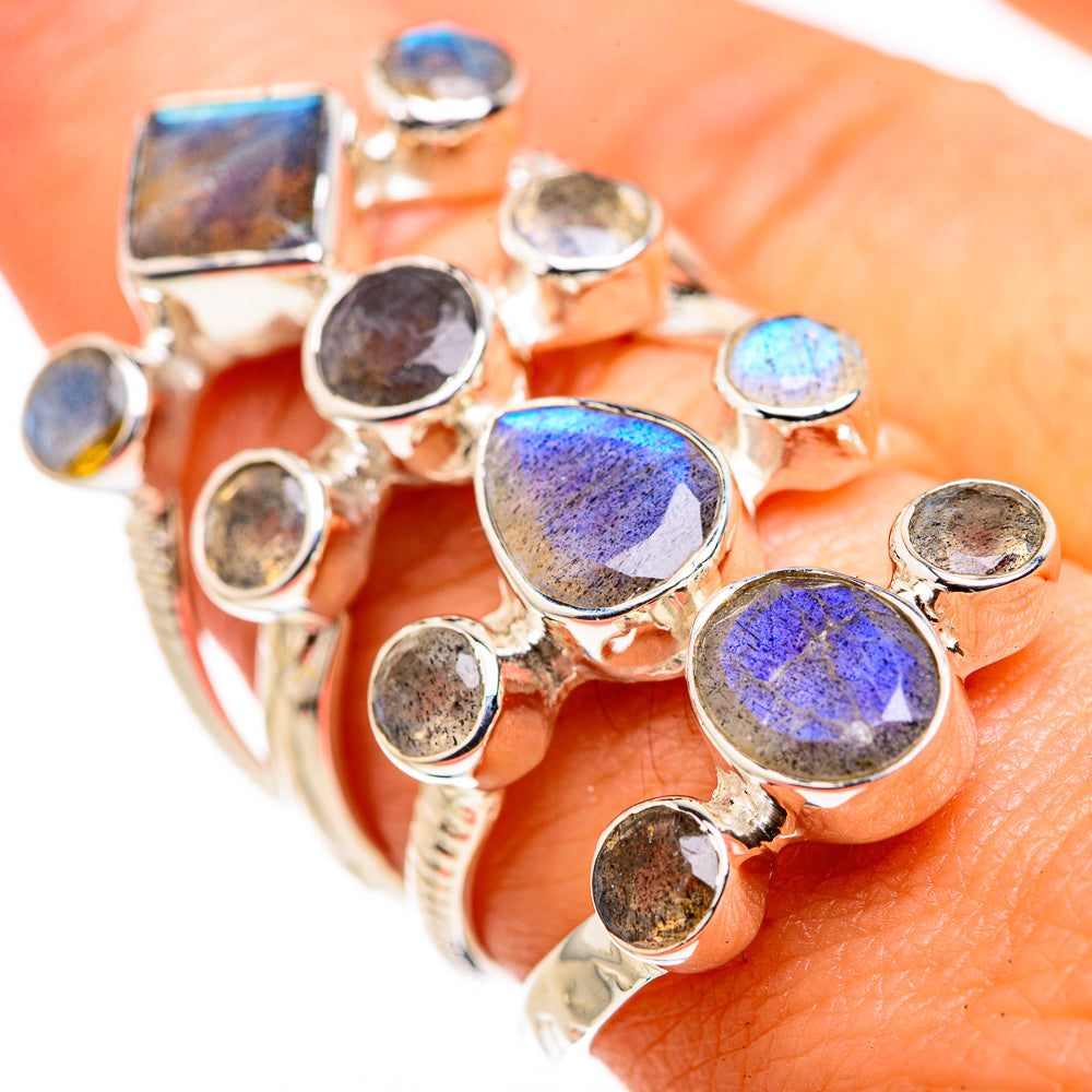 Labradorite Rings handcrafted by Anasilvercos - RING127185