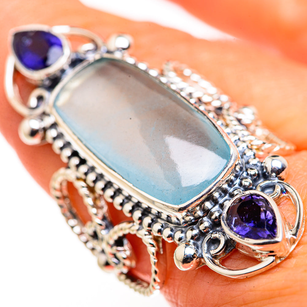 Aquamarine Rings handcrafted by Anasilvercos - RING127186