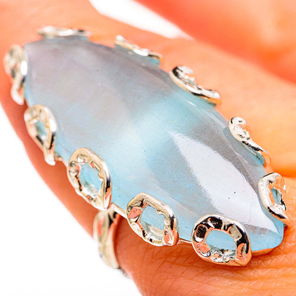 Aquamarine Rings handcrafted by Anasilvercos - RING127193