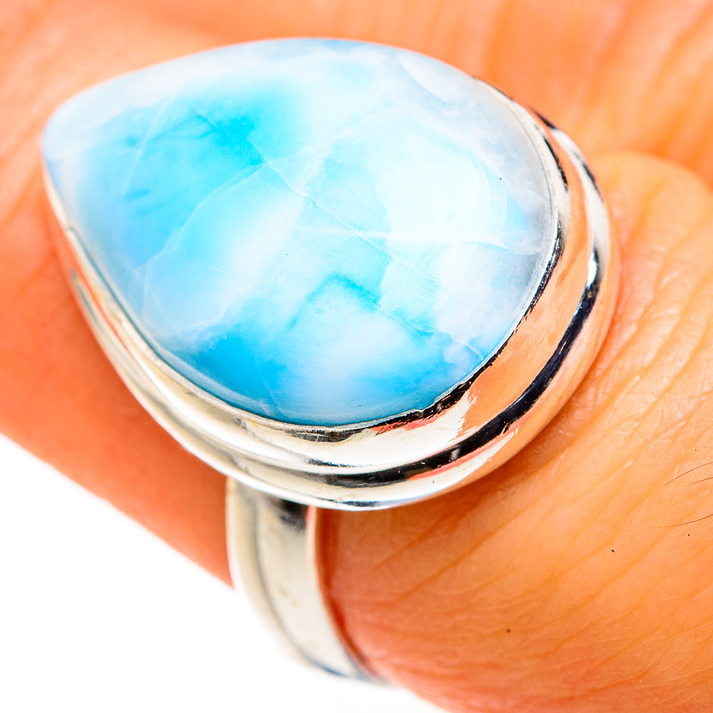Larimar Rings handcrafted by Anasilvercos - RING127205