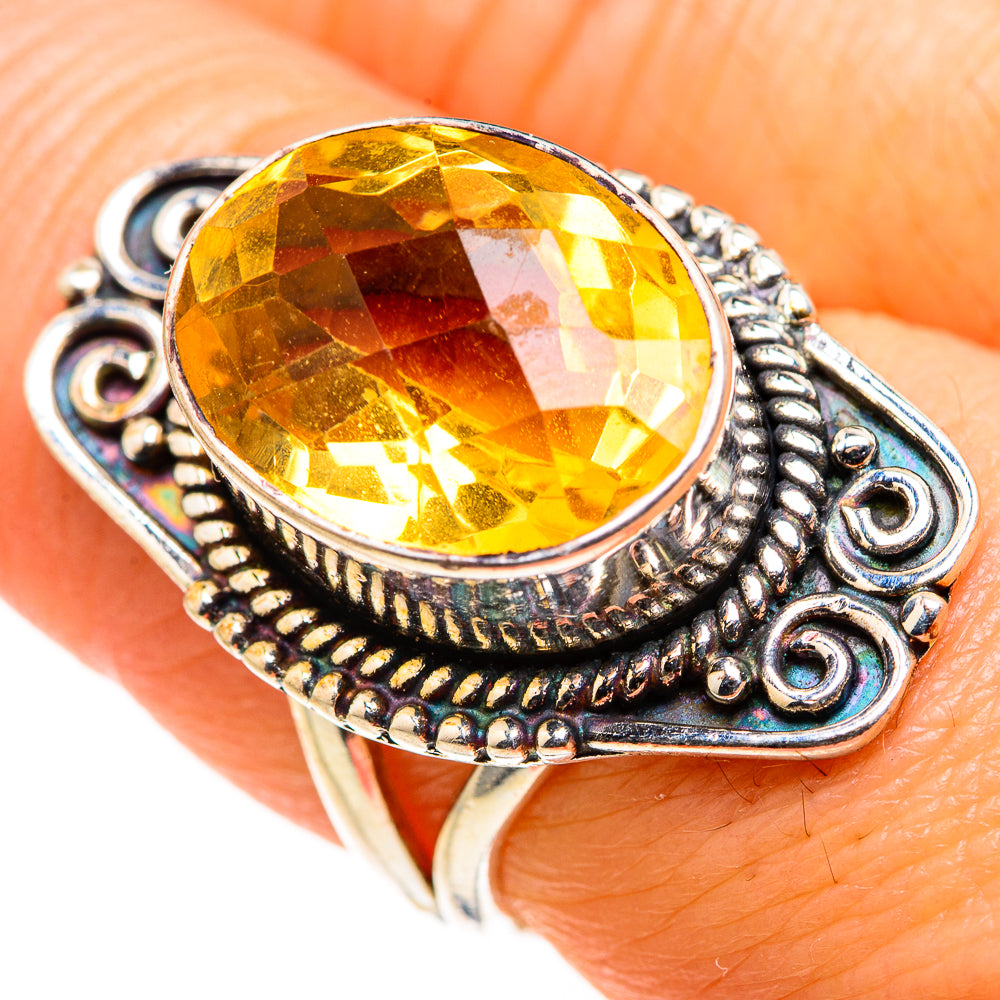 Citrine Rings handcrafted by Anasilvercos - RING127213