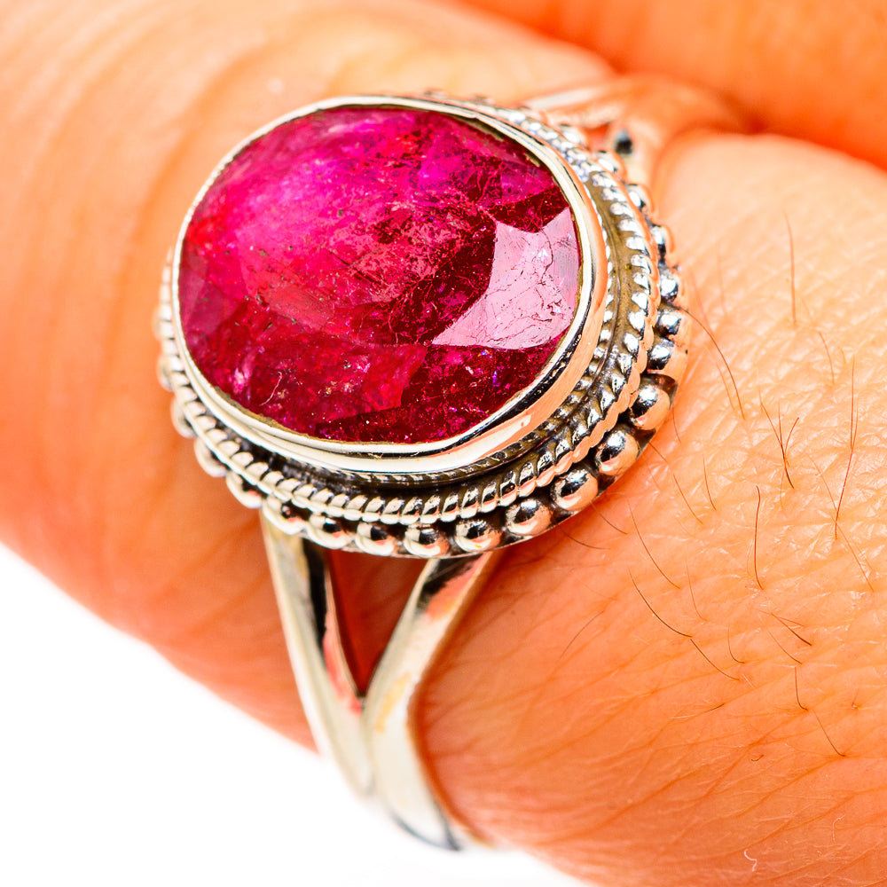 Red Sillimanite Rings handcrafted by Anasilvercos - RING127214
