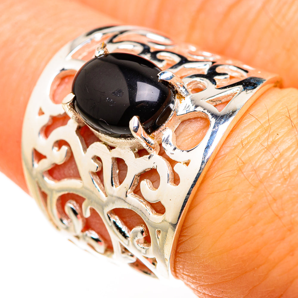 Black Onyx Rings handcrafted by Anasilvercos - RING127222
