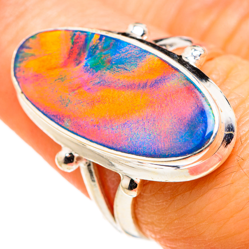 Ethiopian Opal Rings handcrafted by Anasilvercos - RING127228