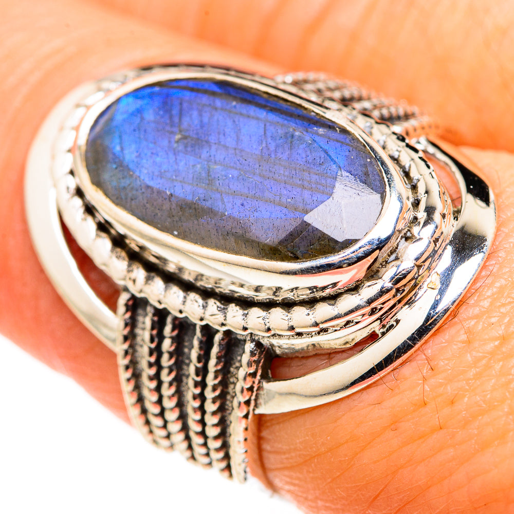 Labradorite Rings handcrafted by Anasilvercos - RING127230