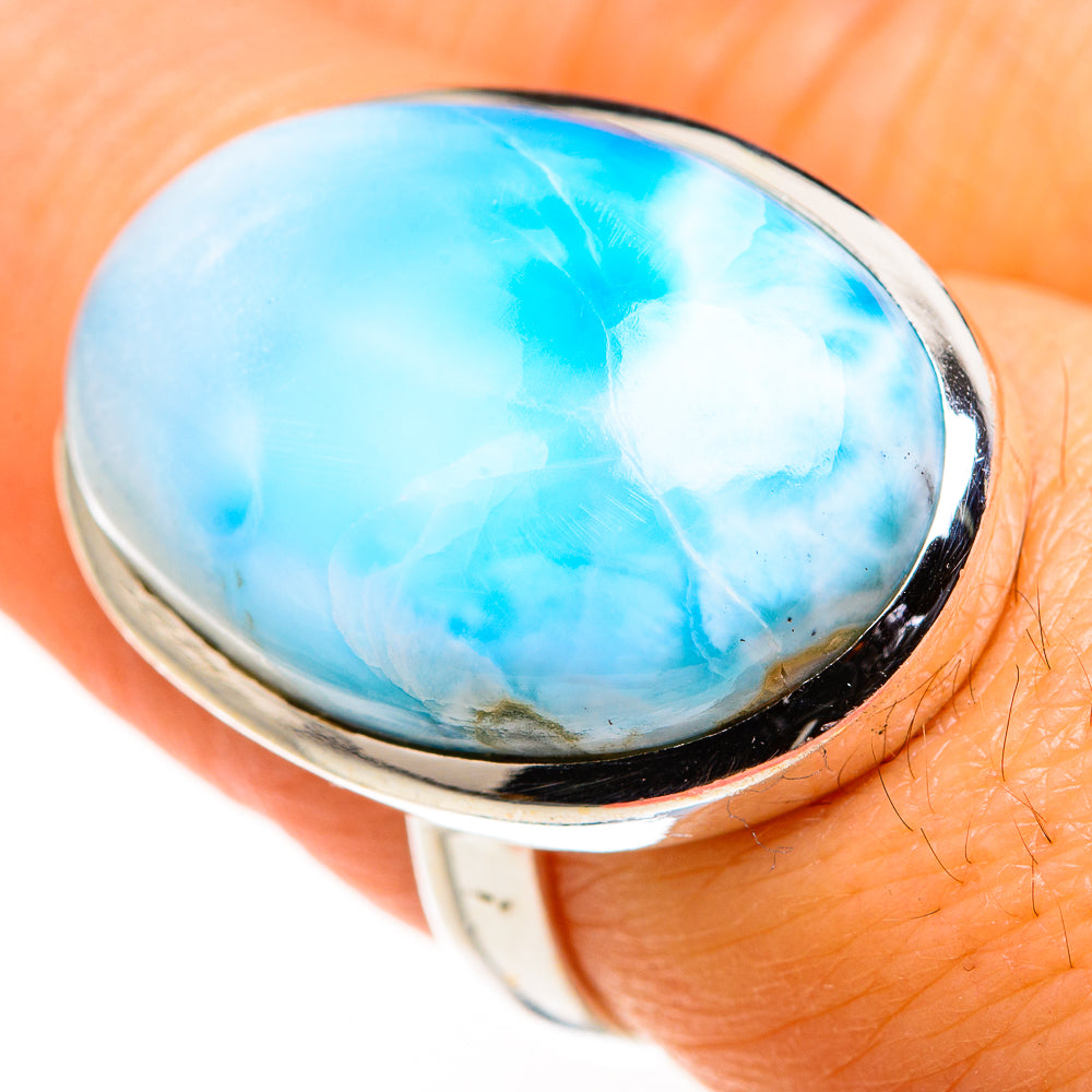 Larimar Rings handcrafted by Anasilvercos - RING127233
