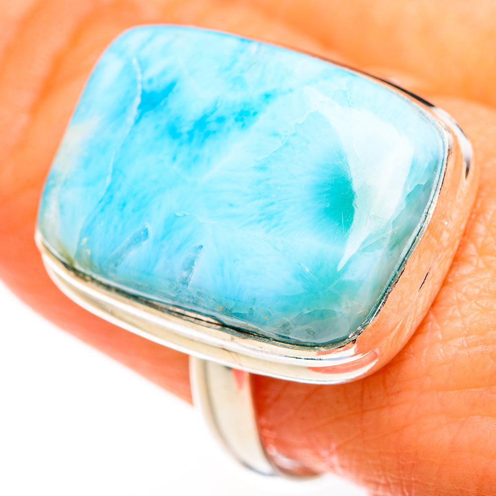 Larimar Rings handcrafted by Anasilvercos - RING127234