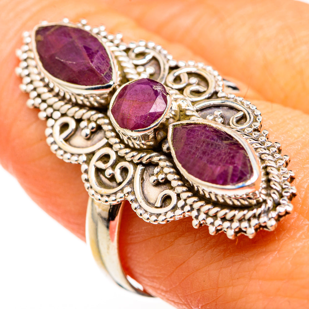 Red Sillimanite Rings handcrafted by Anasilvercos - RING127241