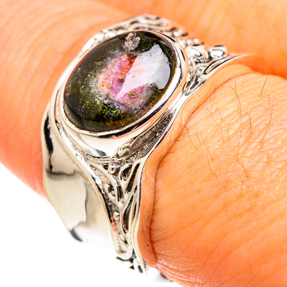 Watermelon Tourmaline Rings handcrafted by Anasilvercos - RING127248